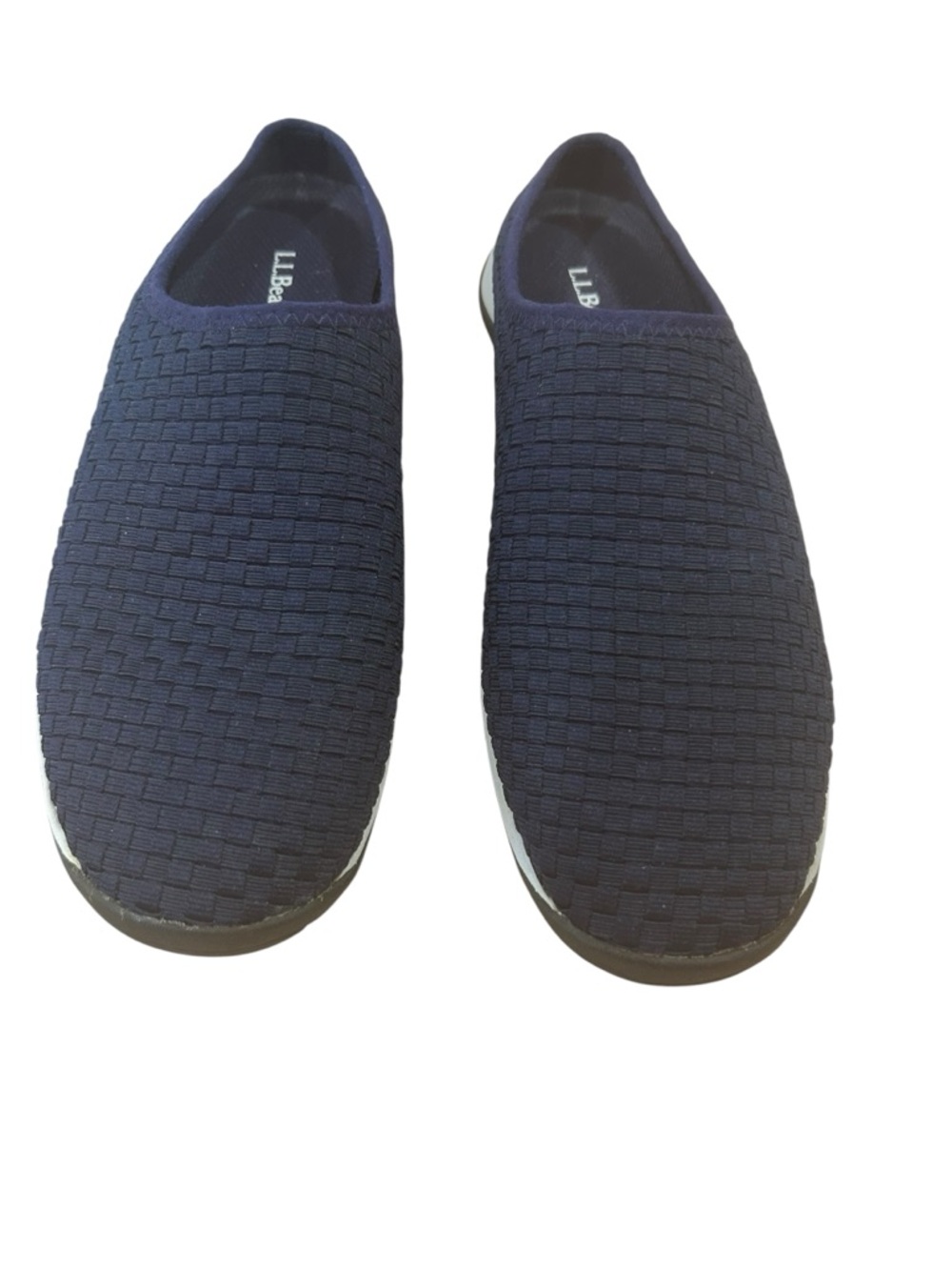 L.L. Bean BeanSport Woven Mule Slides Navy blue womens size 9.5M Comfort Slip On - Picture 10 of 12